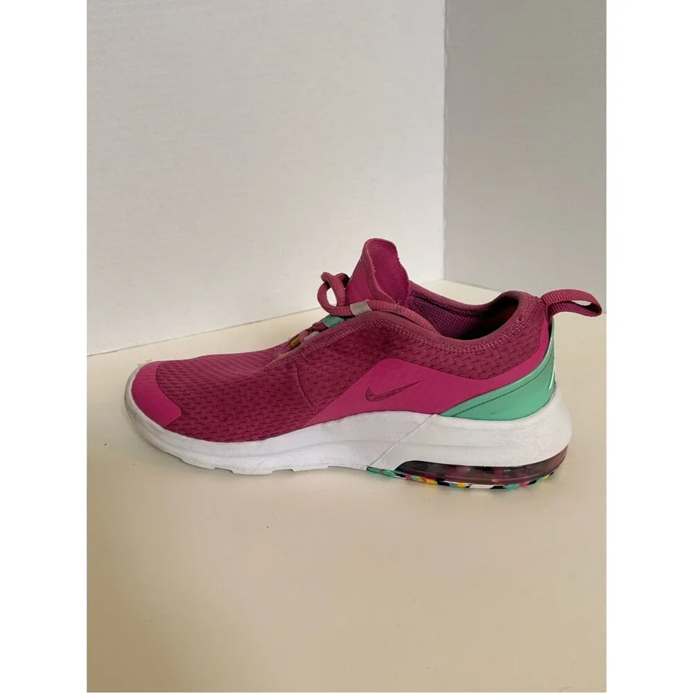 Nike Air Max Motion 2 Fuschia Mint White - Girls Size 5Y Fits Women’s 6.5 🌸